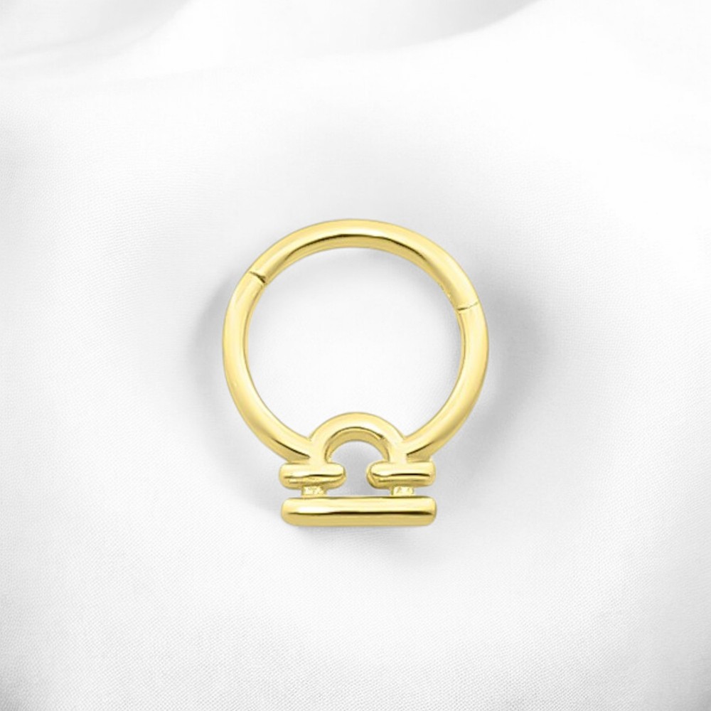 Glorria Altın Terazi Burcu Halka Helix Piercing Glorria Altın Terazi Burcu Halka Helix Piercing