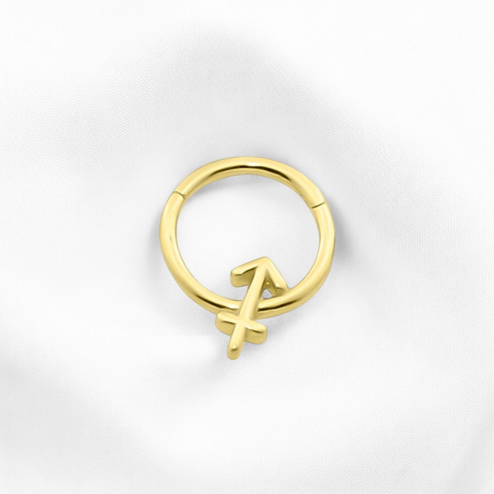 Glorria Altın Yay Burcu Halka Helix Piercing Glorria Altın Yay Burcu Halka Helix Piercing