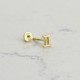 Glorria Altın İkizler Burcu Helix Piercing Glorria Altın İkizler Burcu Helix Piercing