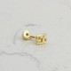 Glorria Altın Yengeç Burcu Helix Piercing