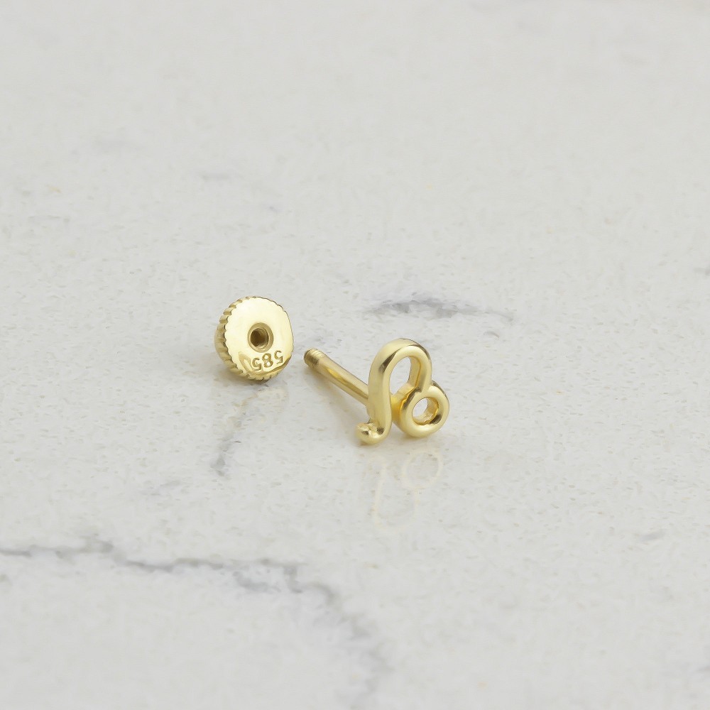 Glorria Altın Aslan Burcu Helix Piercing Glorria Altın Aslan Burcu Helix Piercing