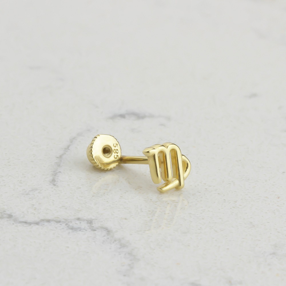 Glorria Altın Başak Burcu Helix Piercing