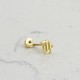 Glorria Altın Başak Burcu Helix Piercing