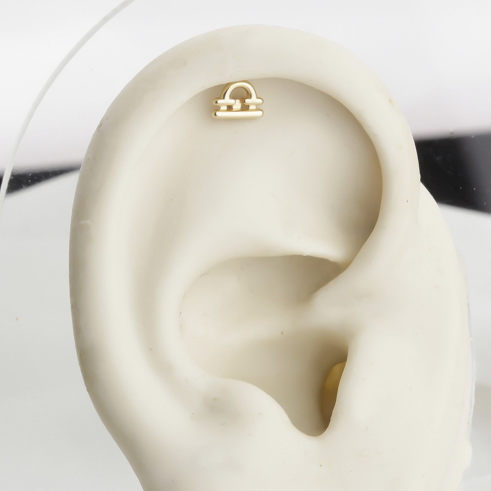 Glorria Altın Terazi Burcu Helix Piercing Glorria Altın Terazi Burcu Helix Piercing