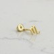 Glorria Altın Akrep Burcu Helix Piercing