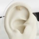 Glorria Altın Akrep Burcu Helix Piercing