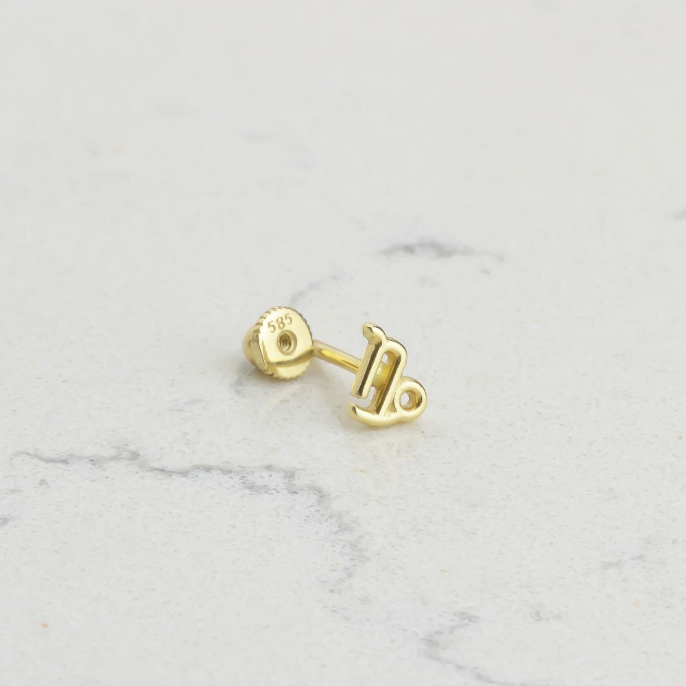 Glorria Altın Oğlak Burcu Helix Piercing Glorria Altın Oğlak Burcu Helix Piercing