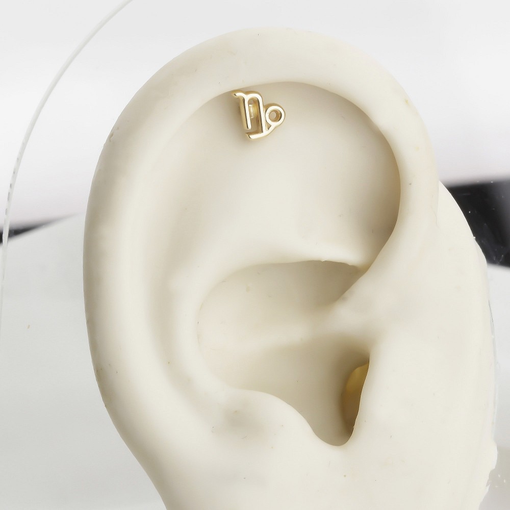 Glorria Altın Oğlak Burcu Helix Piercing Glorria Altın Oğlak Burcu Helix Piercing