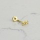 Glorria Altın Kova Burcu Helix Piercing Glorria Altın Kova Burcu Helix Piercing
