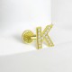 Glorria Altın K Harfi Tragus Piercing Glorria Altın K Harfi Tragus Piercing