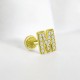 Glorria Altın M Harfi Tragus Piercing Glorria Altın M Harfi Tragus Piercing