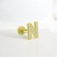 Glorria Altın N Harfi Tragus Piercing Glorria Altın N Harfi Tragus Piercing