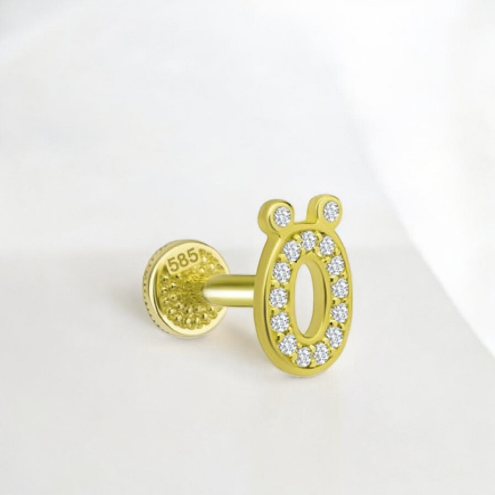 Glorria Altın Ö Harfi Tragus Piercing Glorria Altın Ö Harfi Tragus Piercing