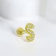 Glorria Altın S Harfi Tragus Piercing Glorria Altın S Harfi Tragus Piercing