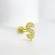 Glorria Altın Ş Harfi Tragus Piercing Glorria Altın Ş Harfi Tragus Piercing