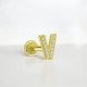 Glorria Altın V Harfi Tragus Piercing Glorria Altın V Harfi Tragus Piercing