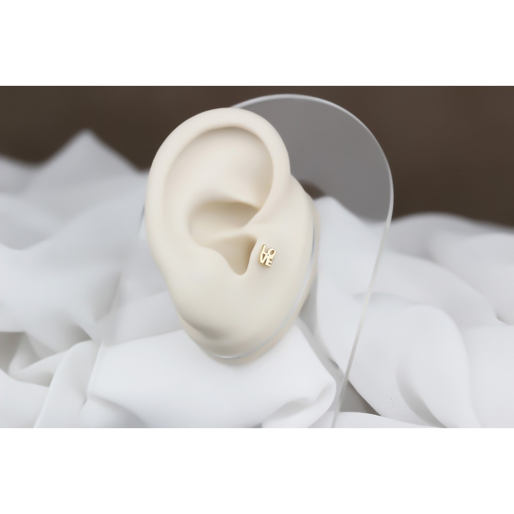 Glorria Altın Love Tragus Piercing Glorria Altın Love Tragus Piercing