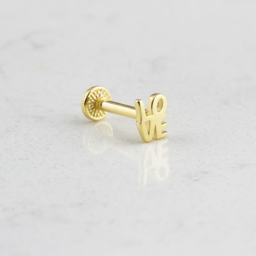 Glorria Altın Love Tragus Piercing Glorria Altın Love Tragus Piercing
