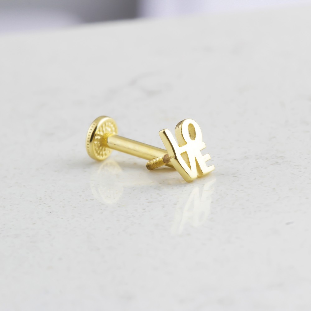 Glorria Altın Love Tragus Piercing Glorria Altın Love Tragus Piercing