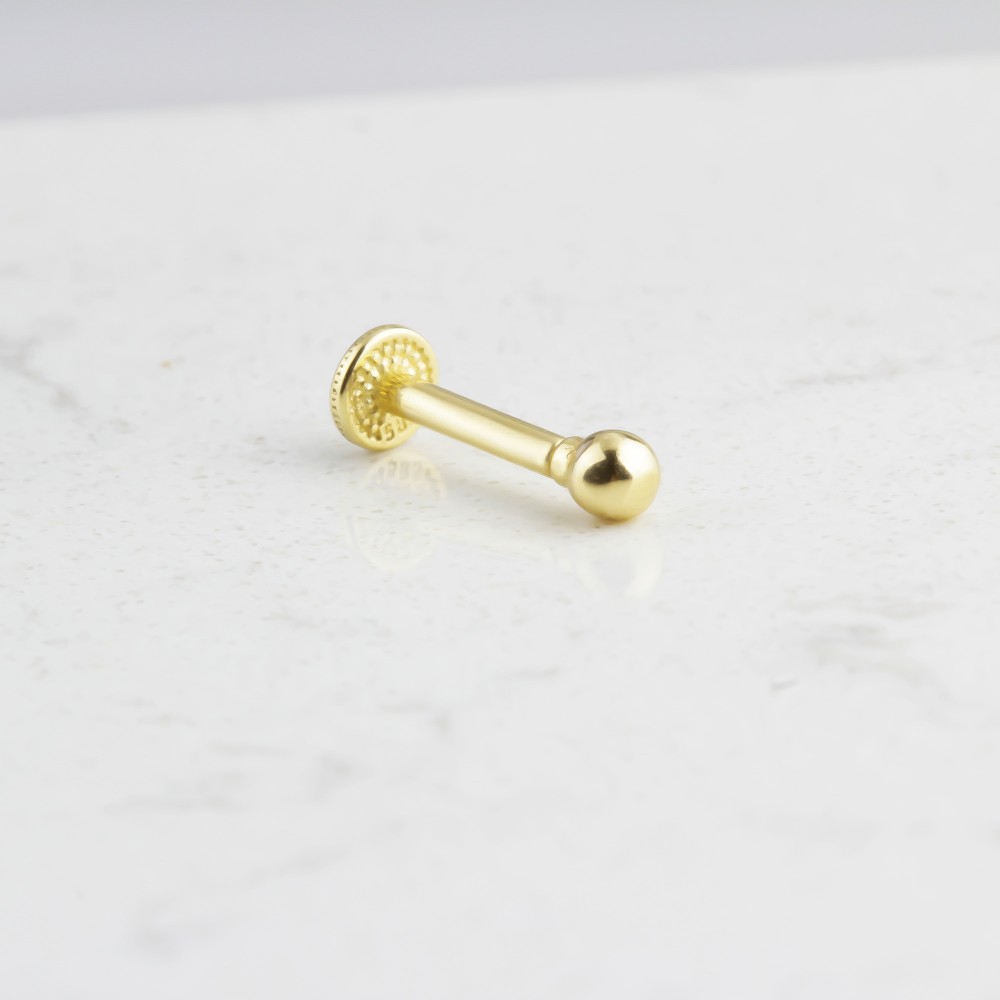 Glorria Altın Top Tragus Piercing Glorria Altın Top Tragus Piercing