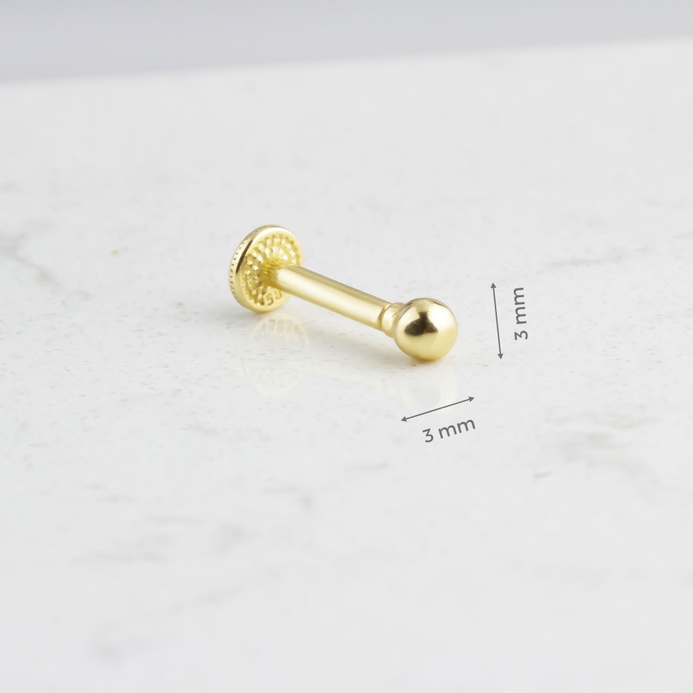 Glorria Altın Top Tragus Piercing Glorria Altın Top Tragus Piercing
