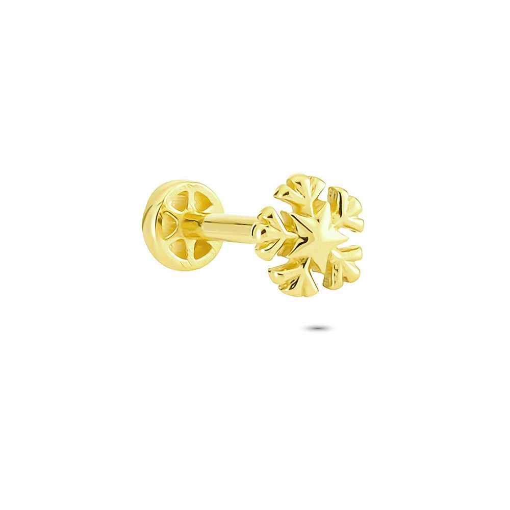 Glorria Altın Kar Tanesi Tragus Piercing Glorria Altın Kar Tanesi Tragus Piercing