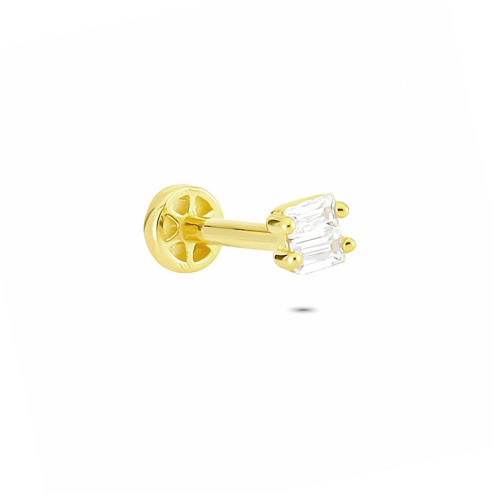 Glorria Altın Çift Baget Tragus Piercing Glorria Altın Çift Baget Tragus Piercing