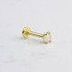 Glorria Altın Çift Baget Tragus Piercing Glorria Altın Çift Baget Tragus Piercing