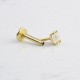 Glorria Altın Çift Baget Tragus Piercing Glorria Altın Çift Baget Tragus Piercing