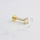 Glorria Altın Çift Baget Tragus Piercing Glorria Altın Çift Baget Tragus Piercing