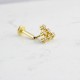 Glorria Altın Piramit Tragus Piercing Glorria Altın Piramit Tragus Piercing