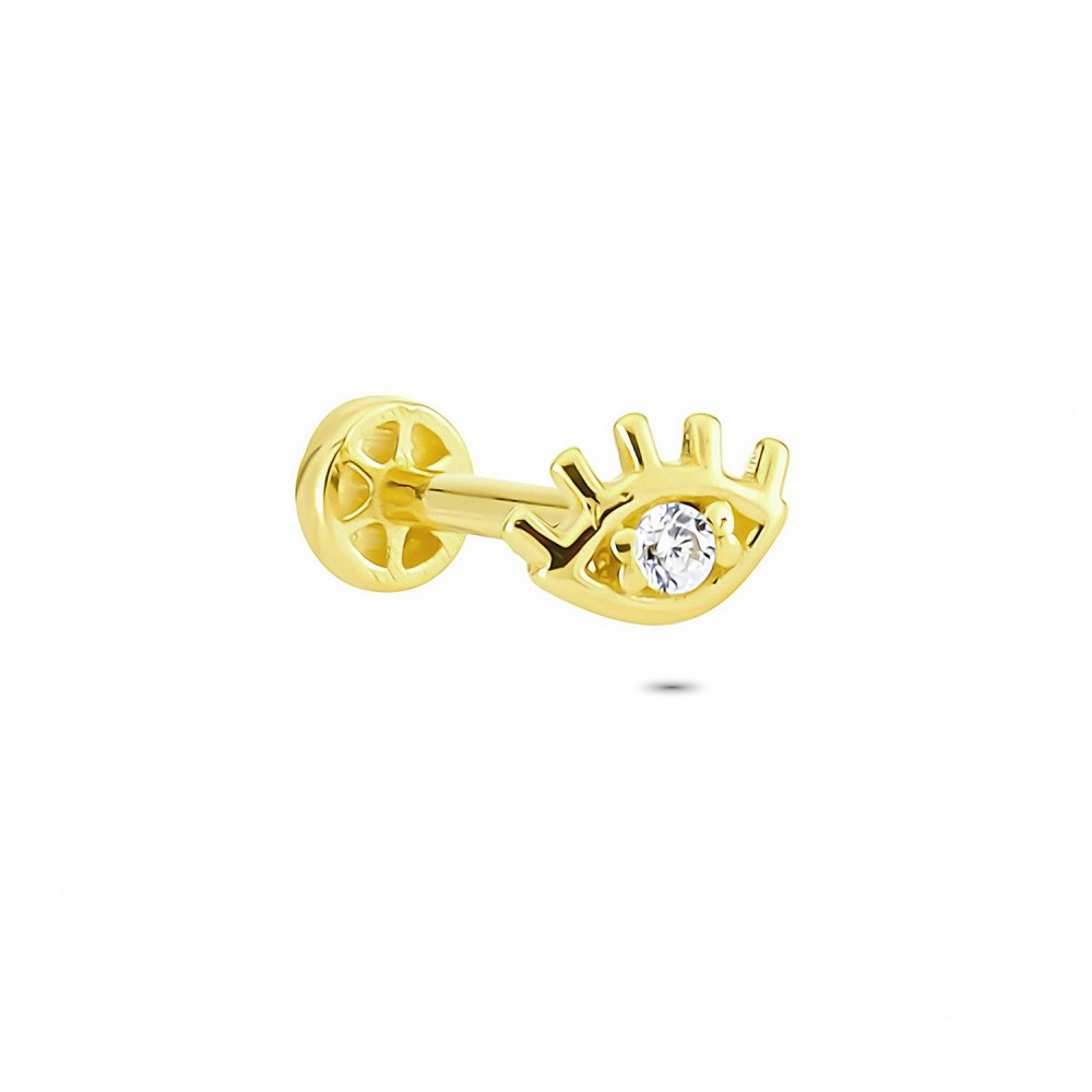 Glorria Altın Göz Tragus Piercing Glorria Altın Göz Tragus Piercing