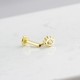 Glorria Altın Göz Tragus Piercing Glorria Altın Göz Tragus Piercing