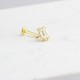 Glorria Altın Baget Tragus Piercing Glorria Altın Baget Tragus Piercing