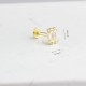 Glorria Altın Baget Tragus Piercing Glorria Altın Baget Tragus Piercing