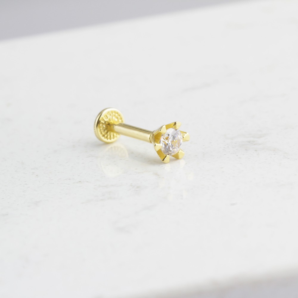 Glorria Altın Tektaş Tragus Piercing Glorria Altın Tektaş Tragus Piercing