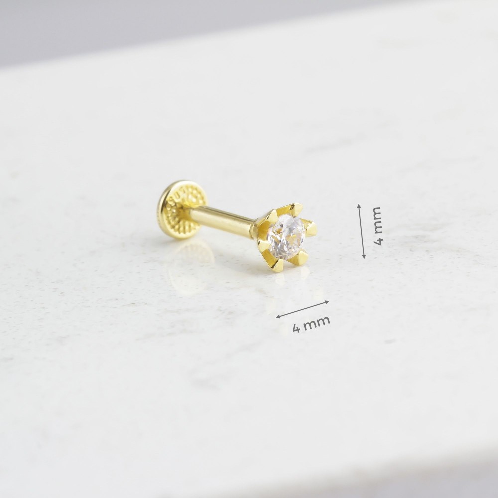 Glorria Altın Tektaş Tragus Piercing Glorria Altın Tektaş Tragus Piercing