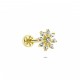Glorria Altın Çiçek Tragus Piercing Glorria Altın Çiçek Tragus Piercing