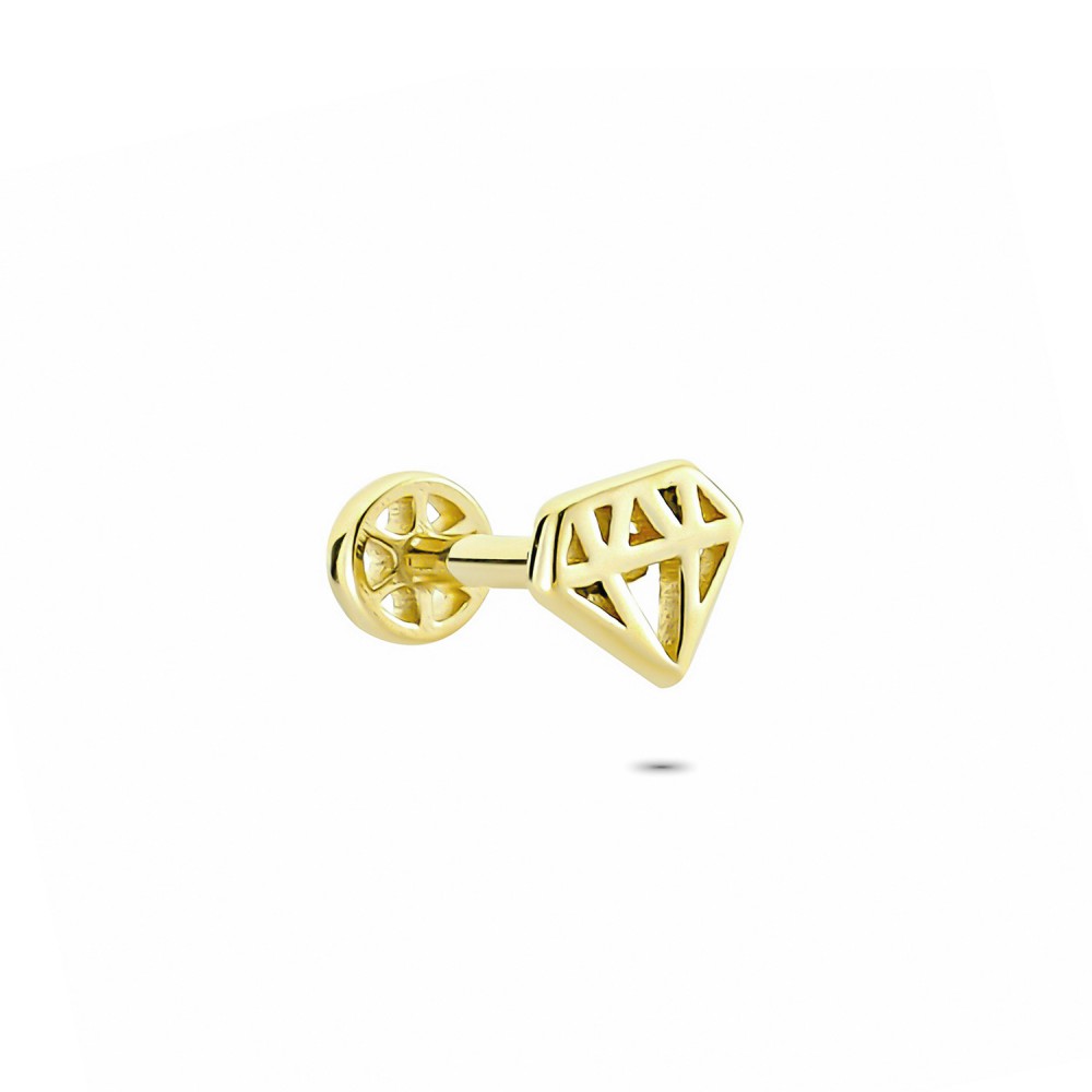 Glorria Altın Elmas Tragus Piercing Glorria Altın Elmas Tragus Piercing