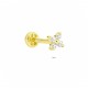 Glorria Altın Kelebek Tragus Piercing Glorria Altın Kelebek Tragus Piercing