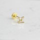 Glorria Altın Kelebek Tragus Piercing Glorria Altın Kelebek Tragus Piercing