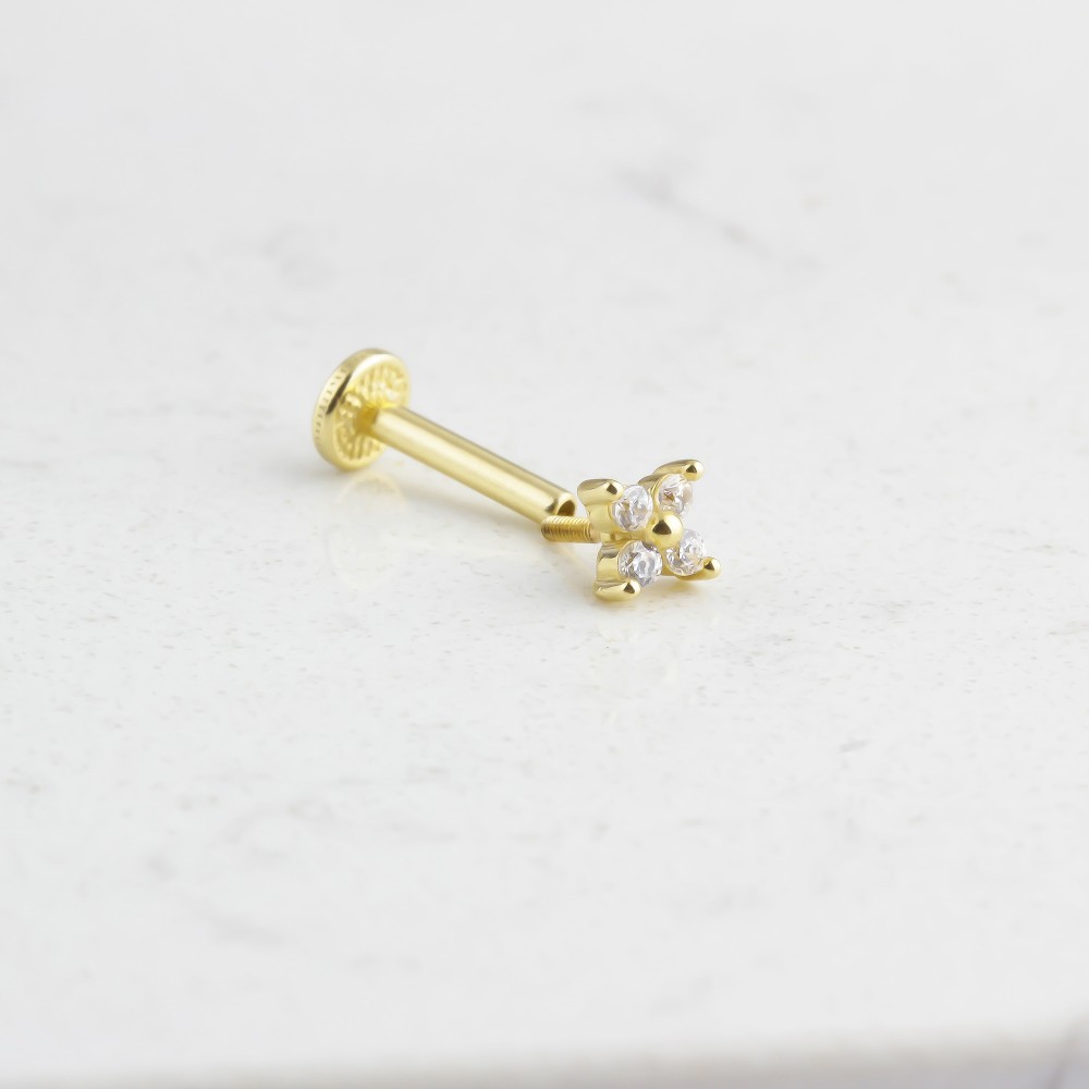 Glorria Altın Kelebek Tragus Piercing Glorria Altın Kelebek Tragus Piercing