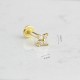 Glorria Altın Kelebek Tragus Piercing Glorria Altın Kelebek Tragus Piercing