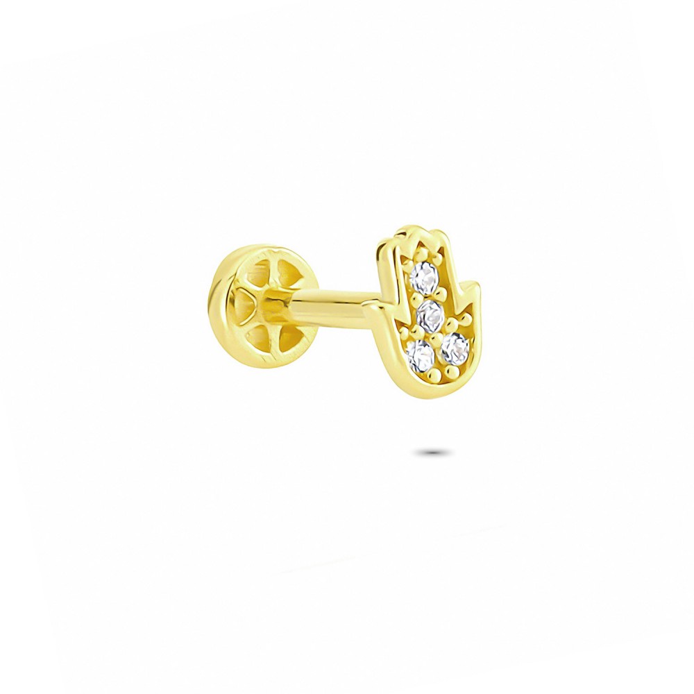 Glorria Altın Fatmanın Eli Tragus Piercing Glorria Altın Fatmanın Eli Tragus Piercing