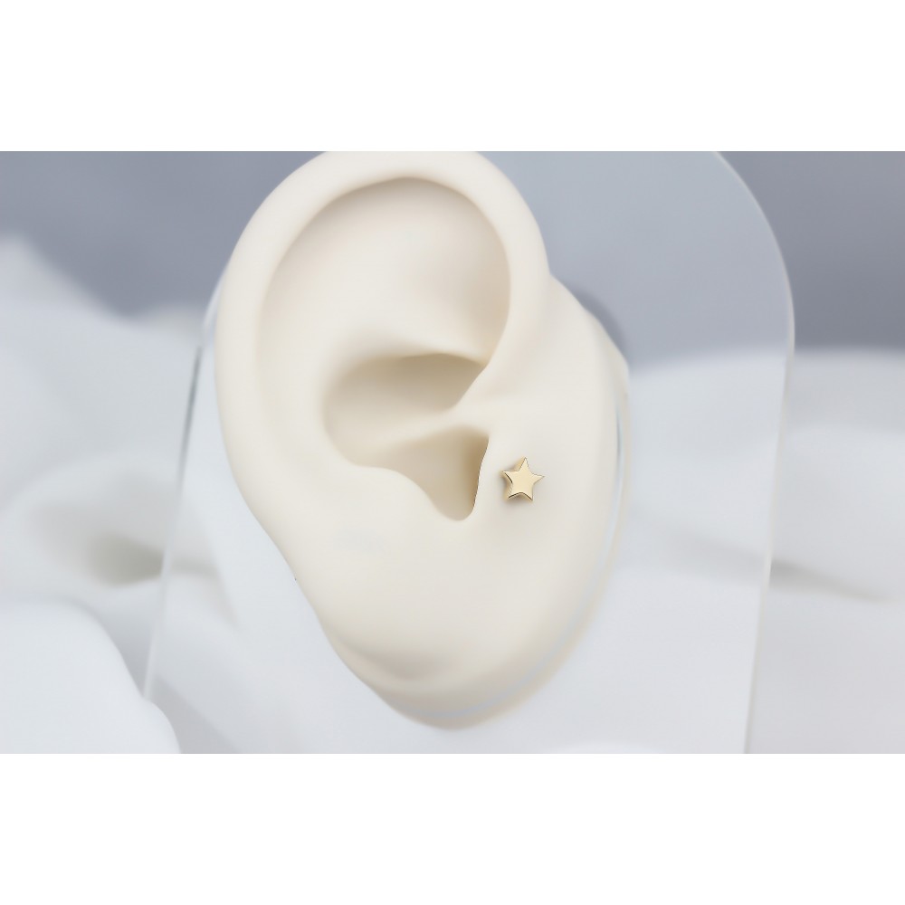 Glorria Altın Yıldız Tragus Piercing Glorria Altın Yıldız Tragus Piercing