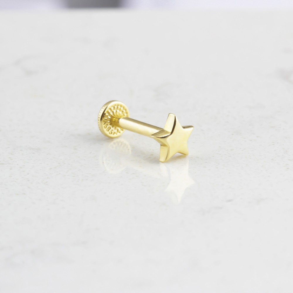 Glorria Altın Yıldız Tragus Piercing Glorria Altın Yıldız Tragus Piercing