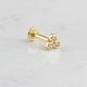 Glorria Altın Üç Taş Tragus Piercing Glorria Altın Üç Taş Tragus Piercing