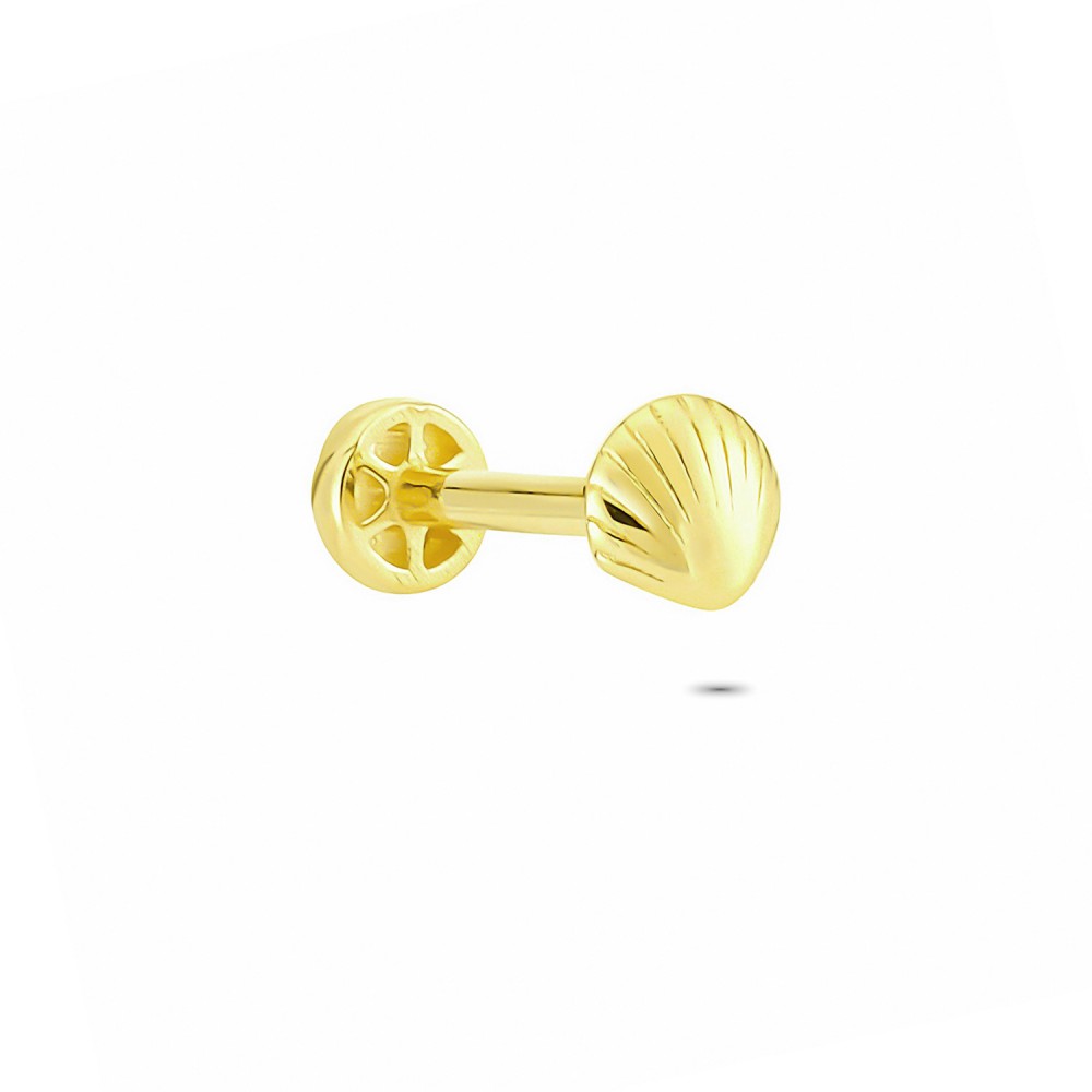Glorria Altın Deniz Kabuğu Tragus Piercing Glorria Altın Deniz Kabuğu Tragus Piercing