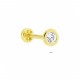 Glorria Altın Tektaş Tragus Piercing Glorria Altın Tektaş Tragus Piercing