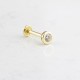 Glorria Altın Tektaş Tragus Piercing Glorria Altın Tektaş Tragus Piercing